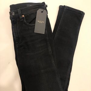 Brand new, unworn rag and bone black skinny jeans